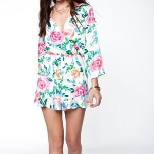 Everly Long Sleeve Floral Romper